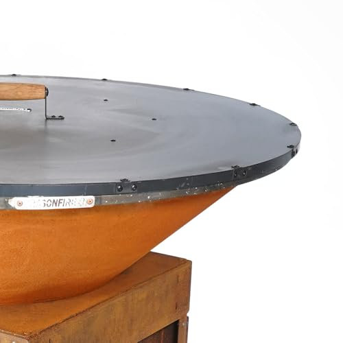 Brasonfire Couvercle Brasero Ø 1 m, Acier Thermolaqué, Barbecue extérieur à Bois et Accessoires, 100% Fabrication Française