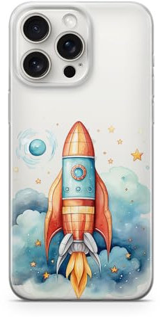 Sunny-Case Handyhülle Rakete Weltall Nr.702 Weltraum Sterne Schutz Bumper Hülle kompatibel mit iPhone 14 PRO