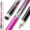 ASMPCUE Billard Queue, 58 Pool Queue 13mm Spitzen Pool Cue für Professionelle Billardspieler, 1/2 Maple Queue Sticks für Billard Tisch Sport, Bar Pool Table Sticks for Billard Enthusiasten, Rosa