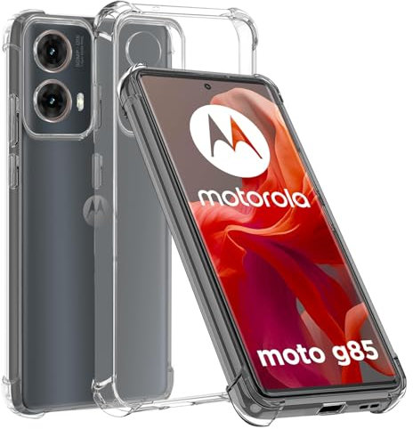MZBESTCable For Moto Motorola G85 5G Case,Motorola G85 5G 6.67 inch Clear Phone Case,Anti Scratch,Soft TPU Protective Cover Phonecase,with Shockproof Airbag Drop Protection,Shock-Absorbing Corners