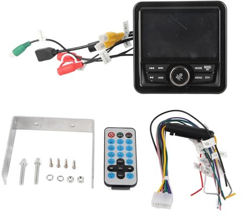 Gearwell Marine Boat Radio, Bluetooth MP5 Media Player kompatibel mit Yachtfahrzeugen wasserdichte MP3 -Stereo -Empfänger Verlustloses Audiosystem