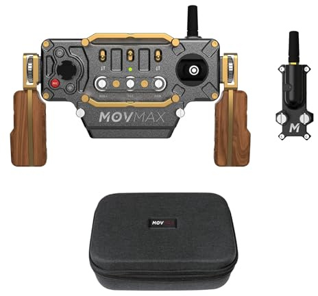MOVMAX Incontrol Kit für DJI Ronin Stabilisatoren, Aluminium-Fernbedienung, kompatibel mit DJI RS4 Pro, RS4, RS3 Pro, RS2 Stabilisator, bis zu 15 Stunden Nutzung mit Aufbewahrungskoffer