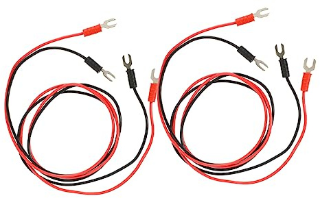 VANZACK 4pcs Phonograph Turntable Ground Cables with Insulated Copper Wire and Pvc Material, Easy to Connect and Convenient to Store for Record Decks and Dj Equipment