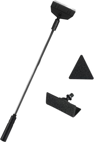 AQUANEAT Small Fish Tank Cleaner, Aquarium Cleaning Tools, 3 in 1 Glass Cleaner with Algae Scraper, Sponge Brush, for Small Nano Tanks up to 10gal