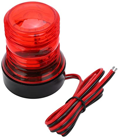 Brrnoo Bootslichter, Ankerleuchte Marine Heck Hellrot Rot Lichtboot LED -Navigation Licht 360 ° Allround Lichtboot Lichter Segel DC 12V -24V