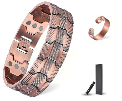 Xanthelle Kupferarmband Herren, Armband Herren Magnetarmband Für Männer Kupferarmband