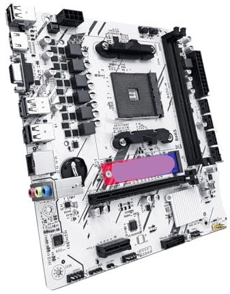 B450 Motherboard Prozessor Dual DDR4 Speicher AM4 Mainboard M.2 NVME (Unterstützt Ryzen 5500 5600 5600G CPU)