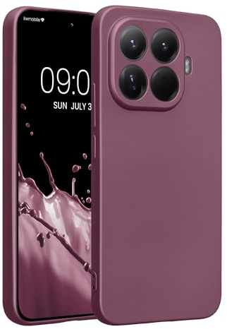 kwmobile Handyhülle für Xiaomi 15T Pro Hülle - weiche Silikon Case metallisch schimmernd - Schutzhülle Cover - Metallic Lavendel