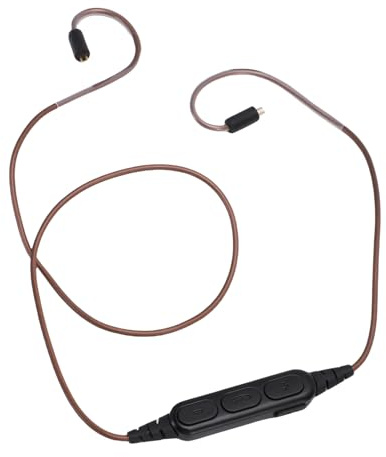 Jectse Bluetooth 5.3-Kopfhörerkabel, Verkabelt mit Kabellosem Ohrhörerkabel mit Mikrofon, Passend für 2-poligen 0,78-mm-Stecker ED16 ZSA ES4 ZSR ZST ZS10 CCA C10 C12 C16