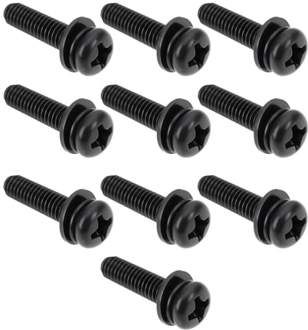 VGOL 10pcs M4x16mm TV Stand Mounting Replacement Screws with Washers Compatible with Sony K-55S20M2 Black