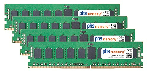 PHS-memory 64GB (4x16GB) Kit RAM Speicher kompatibel mit Apple iMac Pro 18-Core 2.3GHz 27-Zoll (5K, Late 2017) DDR4 RDIMM 2666MHz PC4-21300R