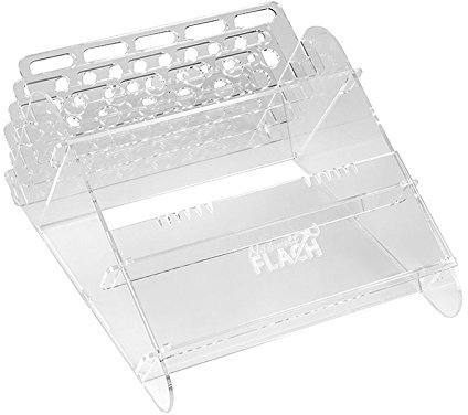 Nähwelt Flach Plotter Utensilo Acryl mit Gravur | aus transparentem Acryl | für Ordnung am Arbeitsplatz | Breite 21 cm, Länge 27 cm, hintere Höhe 13,5 cm