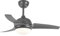 Sulion- Ventilador de Techo con Luz Led Integrada, 18 W, Gris, Clase A+ | Luz Regulable, Mando a Distancia [Clase de eficiencia energética A+]