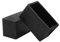 Flyshop Lot de 4 Capuchons de Pieds en Silicone, épais, pour Pieds de Chaise, Protections de Sol rectangulaires, 3,0 x 6,0 cm, 30 x 60 mm, Noir