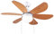 Cecotec Deckenventilator mit Fernbedienung und Timer EnergySilence Aero 5250 Black Design. 40 W, Durchmesser 132 cm, DC-Motor, LED-Licht, 6 Geschwindigkeiten, Winterfunktion, Holzblätter