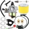 ZAMDOE GX340 GX390 Kit Carburatore di Ricambio per Honda GX 390 GX390 GX340 GX 340 13HP 11HP GX340U1 GX340R1 GX340K1 WT40XK1 WT40XK2 Generatore Motore Tosaerba, con Bobina di Accensione Filtro Aria