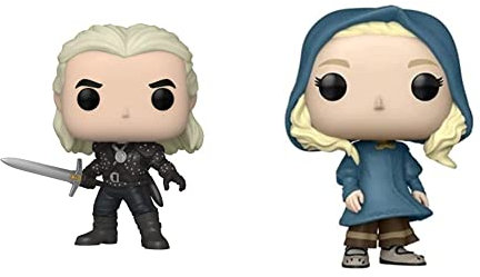 Funko POP! TELEVISION: Witcher- Geralt (Styles may vary) Multicolour Standard 57814 & 57813 POP TV: Witcher- Ciri