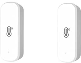 2PCS Tuya Zigbee Hygrometer-Thermometersensor für Zuhause, WiFi-Temperatur-Feuchtigkeitssensor mit drahtlosem Smart-Temperatur-Feuchtigkeitsdetektor