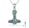 CUPENDA Thor Hammer Urn Necklaces for Ashes Sterling Silver Mjolnir Tree of Life Pendant Nordic Viking Cremation Jewellery for Ashes Memorial Gift for Women Men