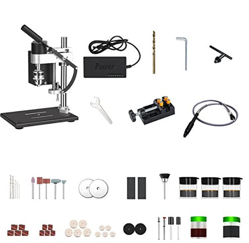 Mini-Tischbohrmaschine, Säulenpresse, 7-Gang-Presse, Säulenbohrmaschine, Werkbank, Reparaturwerkzeug, Mini-Bohrmaschine, Tischpresse, Bohrmaschine, Industrie-Tischbohrmaschine, Mini-Bohrmaschine