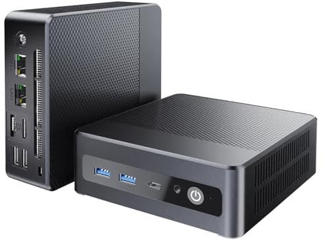 KUMNOSAL Mini PC with WiFi6 16GB RAM+512GB M.2 SSD, Alder Lake-Ν100 (up to 3.4GHz), HDMI | 2*USB3.0 | 2*USB2.0 | Full-featured Type-C | BT 5.2 Microcomputer, Home/Business/School Mini Desktop PC