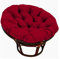 Papasan Kissen, Papasan Sitzkissen Polster Bodenkissen für Schwenksessel Hängesessel Kissen für Korbsessel Garten Stuhlauflag Schaukelkissen für Die, Swing Chair Kissen, Kissen für Hängesessel(Color:R