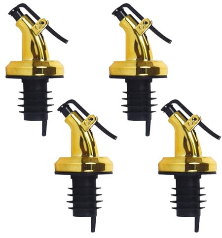 Confezione da 4 tappi per bottiglie di vino, facili da usare, tappo per bottiglia di olio, liquori, tappo di chiusura per olio