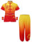 Kaerm Kung Fu Anzüge Kinder Junge Mädchen Chinesischer Tang Anzüge Hanfu Kampfsport Kleidung Set Traditionell Wing Chun Taichi Uniform Oberteile Hosen Gelb Rot 158-164