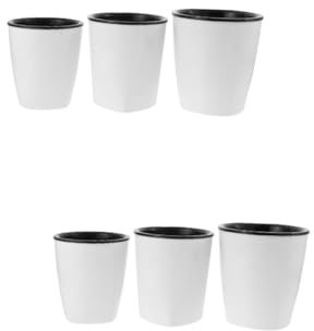 TINEASUR 6pcs Self Watering Flower Pots Automatic Watering Planter for for Indoor Plants Easy Care for Peace Lilies Orchids