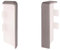KGM Verbinder für Sockelleiste Modern Alu-Edelstahl - Maße: 16x58mm - Saubere Verbindung in modernem Design - 2 Stück