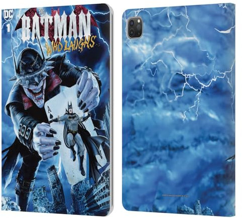 Head Case Designs Offizielle Batman DC Comics Der Batman Der Lacht Comics Zum 90. Jubiläum Leder-Wallet-Hülle Kompatibel mit Apple iPad Pro 11 2020/2021 / 2022