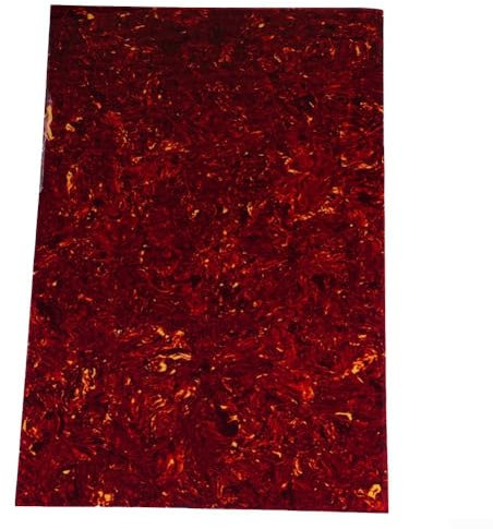 Gitarren-Kratzplatte DIY Material Blank Pickguard Blatt Größe ca. 44 x 29 cm und Dicke von ca. 2 4 mm (rote Schildkröte)