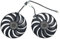 Video Card Fan For GTX 1650 1660 SUPER 95MM FDC10U12S9-C GTX1650 GTX1660 Graphics Card Cooling Fan(Fan - 2PCS)