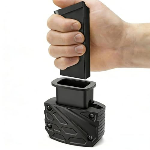 Magazin Schnelllader für Glock 9mm/.40SW, Pistolenmagazin Quickloader, Schwarz Kunststoff