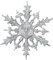 formano 608529 winterlicher Deko-Hänger Eiskristall 30cm Klar Silber Acryl 1 Stück | Fensterdeko Hängedeko Winterdeko