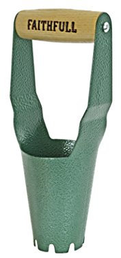 Faithfull Countryman Carbon Steel Hand Bulb Planter Serrated Cutting Edge