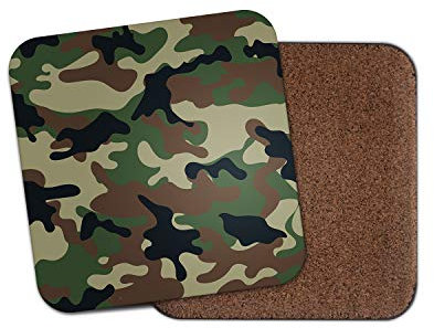 #13105 Untersetzer mit Tarnmuster, Tarnmuster, Tarnmuster