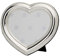 H.Bauer jun. versilberter Bilderrahmen 11x12 cm Motiv Herz - Fotorahmen Herzform zum Aufstellen - für Valentinstag, Muttertag, Hochzeit, Verlobung, für Verliebte oder zum Verschenken