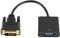 Funnyrunstore DVI-D a VGA Adaptador Activo Cable convertidor Cable de Monitor para PC Tarjeta de Pantalla (Color: Negro)