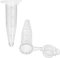 stonylab Micro Tubes de Centrifugeuse, Plastique Transparent Gradué en Polypropylène 1,5ml avec Bouchon à Clipser, Tubes de Laboratoire Micro Centrifuge Tubes (1,5ml, Lot de 500)