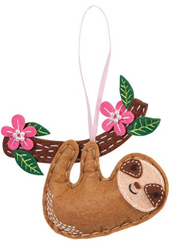 Trimits Felt Decoration Kits, 14.5 x 8.5cm, Sloth