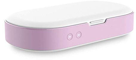 XHMCDZ UV-Handy-Desinfektionsmittel-Multifunktions-Desinfektionsbox, 3-in-1-Telefon-Sterilisationsbox (Color : Pink)