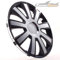 Tunershop 4 Radkappen Radzierblenden 15 Zoll Flash III schwarz/Silber 4-2433012 kompatibel mit Audi Daewoo Hyundai Lexus Nissan Seat Toyota