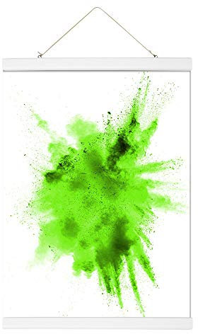 Close Up Magnetische Posterleisten - Kunststoff weiß (70 cm) Poster-Aufhänger, Posterschienen, Plakatleisten (28 inch)