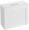 Taylor & Brown Multi-Purpose Wooden Bathroom Storage Unit, Laundry Hamper Toilet Cleaning Tidy Box Unit Cupboard (White)
