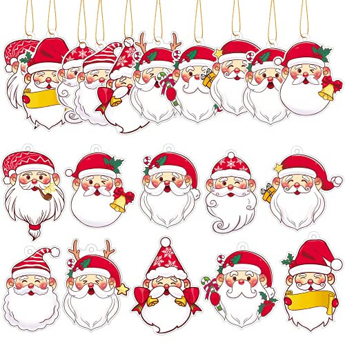SEPGLITTER 20Pcs Christmas Diamond Art Painting Tags Xmas Gift Tags DIY Diamond Art Painting Ornament Handmade Christmas Tree Decor Pendant for Holiday Festive Gift Wrapping Party Favors