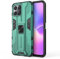 MAOGE Funda para Honor X8 Estuche, Carcasa de Antigolpes [Rugged Armour] Soporte Plegable Oculto Silicona TPU Bumper Anti-Caída Case - Verde