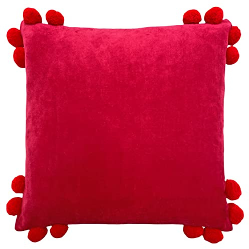 furn. Hoola Cushion Cover, Cotton, Fuchsia/Red