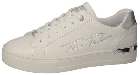 TOM TAILOR Damen 5392305 Sneaker, Weiß, 37 EU