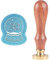 CRASPIRE Bola de Cristal Sello de Cera Sello Muñeco Nieve Árbol Navidad Sellado Sellado Cabeza Latón Extraíble con Mango Madera para Invitaciones Navidad